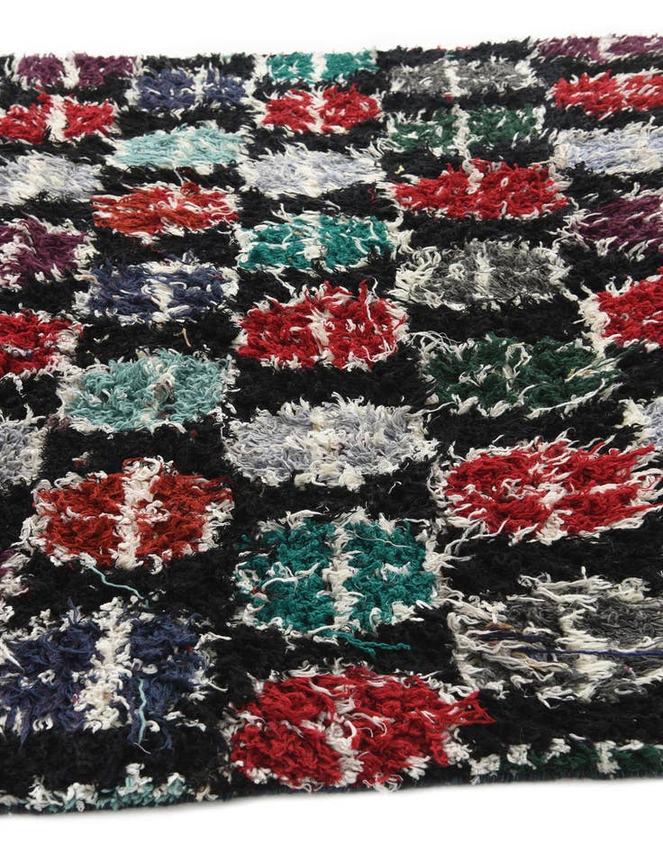 Detail image of  5' 2 x 8' 3  Hand Knotted Moroccan Wool Rug