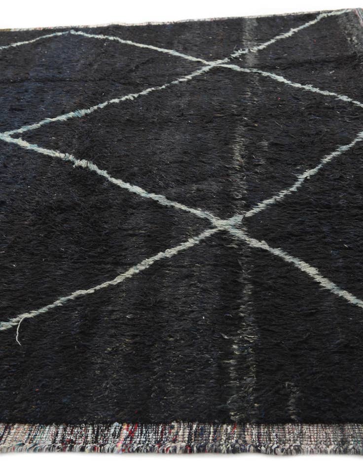 Detail image of  9' 4 x 12'  Hand Knotted Moroccan Wool Rug