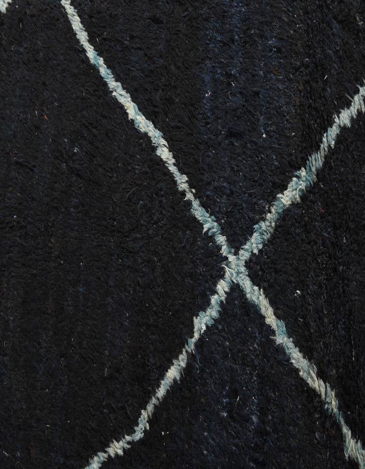 Detail image of  9' 4 x 12'  Hand Knotted Moroccan Wool Rug