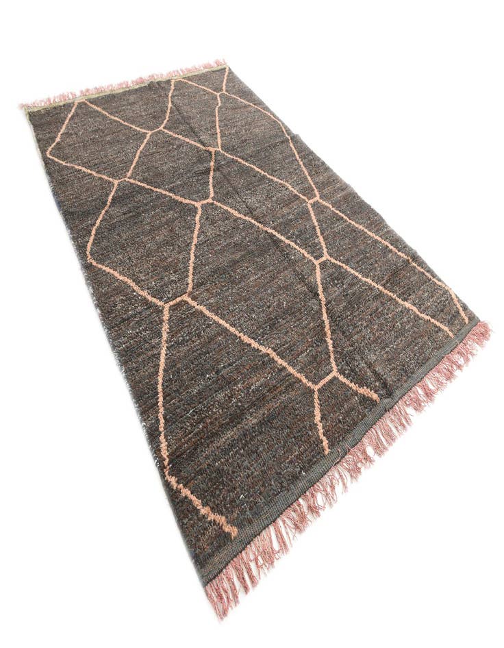 Detail image of  6' 4 x 9' 2  Hand Knotted Moroccan Wool Rug