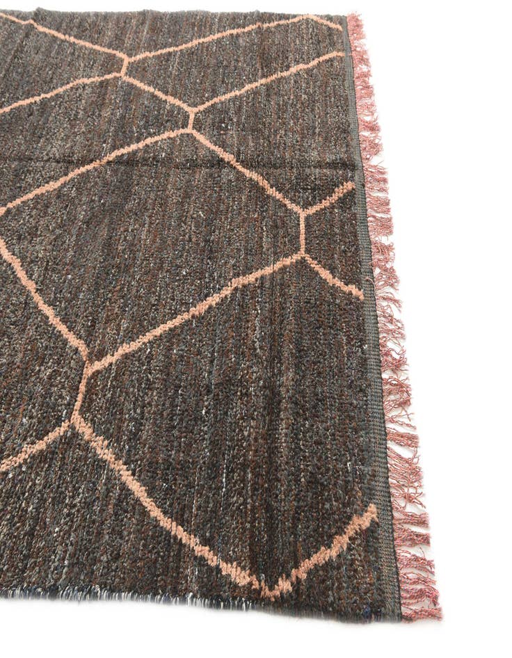 Detail image of  6' 4 x 9' 2  Hand Knotted Moroccan Wool Rug