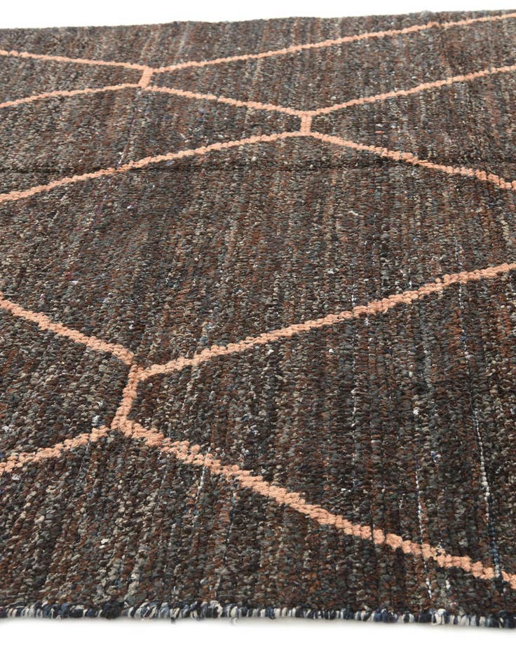 Detail image of  6' 4 x 9' 2  Hand Knotted Moroccan Wool Rug