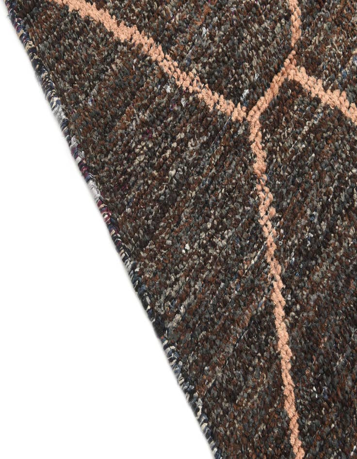 Detail image of  6' 4 x 9' 2  Hand Knotted Moroccan Wool Rug