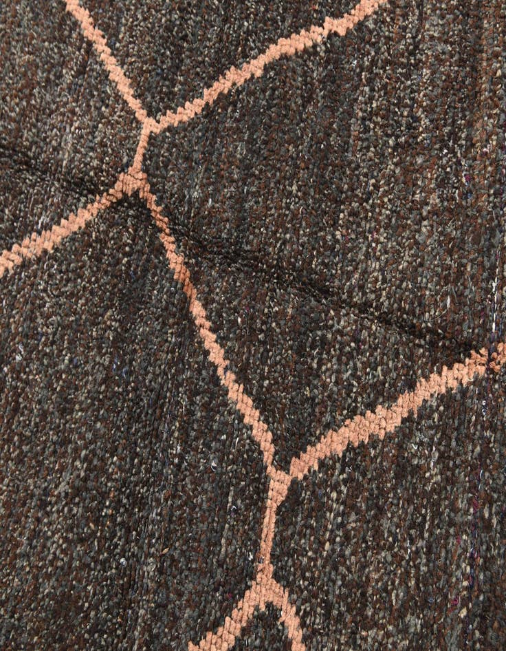 Detail image of  6' 4 x 9' 2  Hand Knotted Moroccan Wool Rug