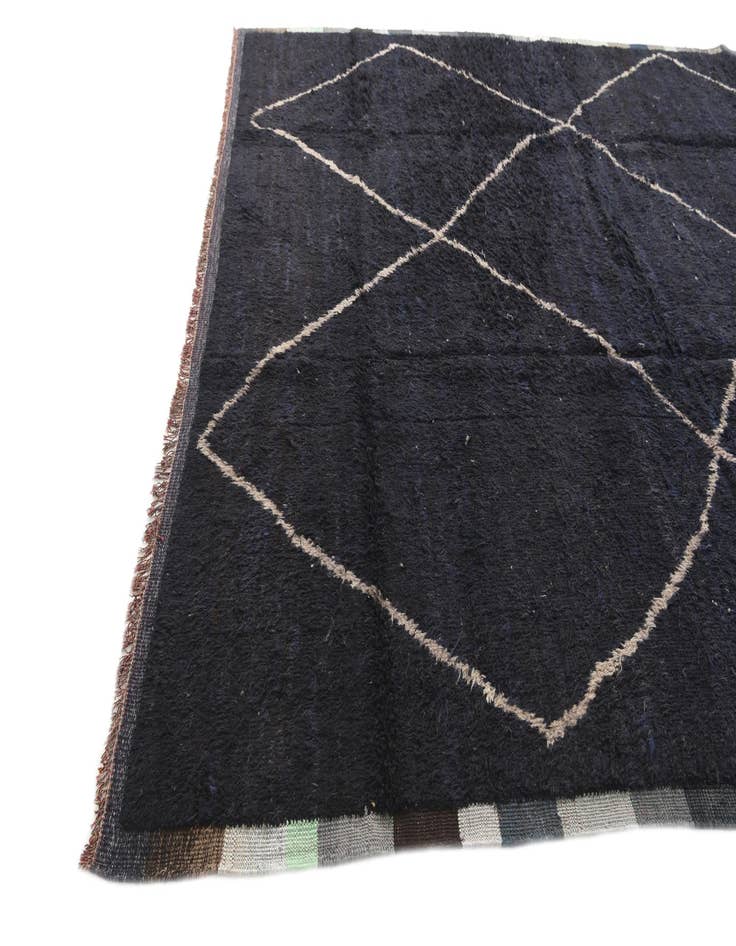 Detail image of  10' 3 x 14'  Hand Knotted Moroccan Wool Rug