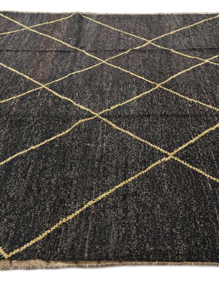 Detail image of  8' x 10'  Hand Knotted Moroccan Wool Rug