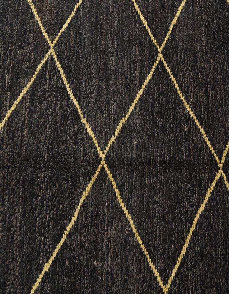 Detail image of  8' x 10'  Hand Knotted Moroccan Wool Rug