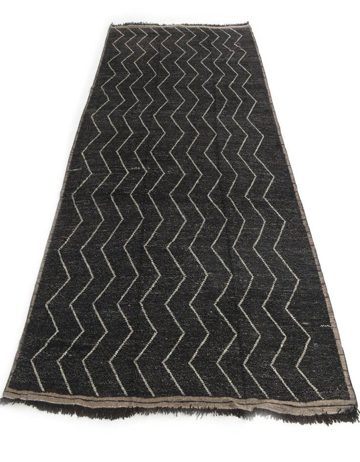 Detail image of  9' x 12' 9  Hand Knotted Moroccan Wool Rug