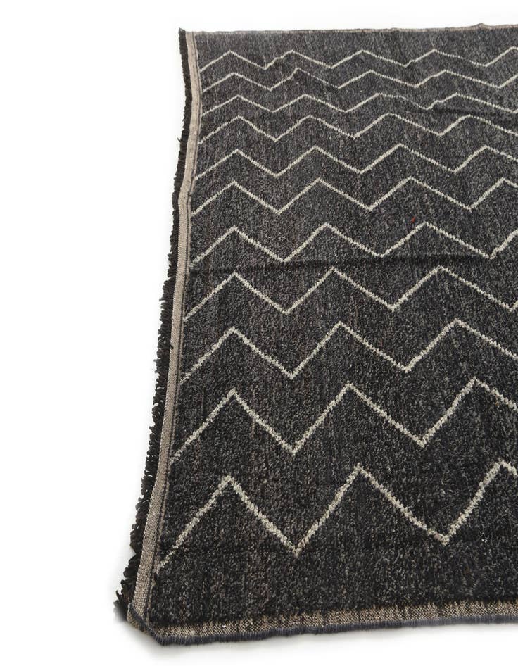 Detail image of  9' x 12' 9  Hand Knotted Moroccan Wool Rug