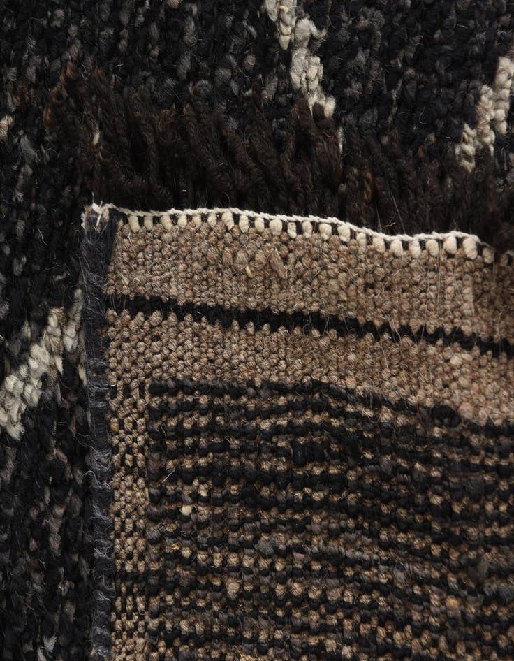 Detail image of  9' x 12' 9  Hand Knotted Moroccan Wool Rug