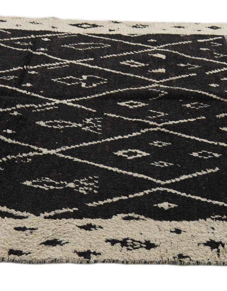 Detail image of  5' 3 x 8' 3  Hand Knotted Moroccan Wool Rug