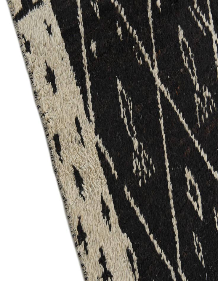 Detail image of  5' 3 x 8' 3  Hand Knotted Moroccan Wool Rug