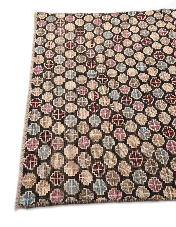 Detail image of  5' x 8'  Hand Knotted Moroccan Wool Rug