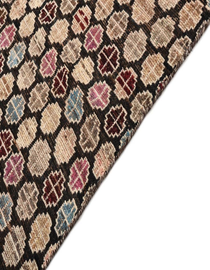 Detail image of  5' x 8'  Hand Knotted Moroccan Wool Rug