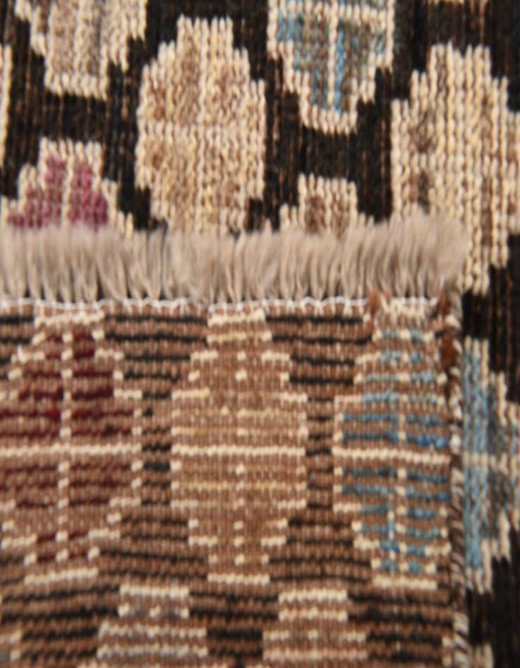 Detail image of  5' x 8'  Hand Knotted Moroccan Wool Rug