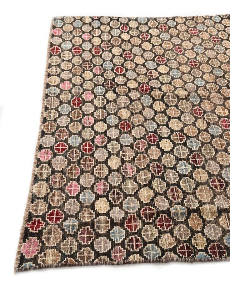 Detail image of  5' 10 x 8' 9  Hand Knotted Moroccan Wool Rug