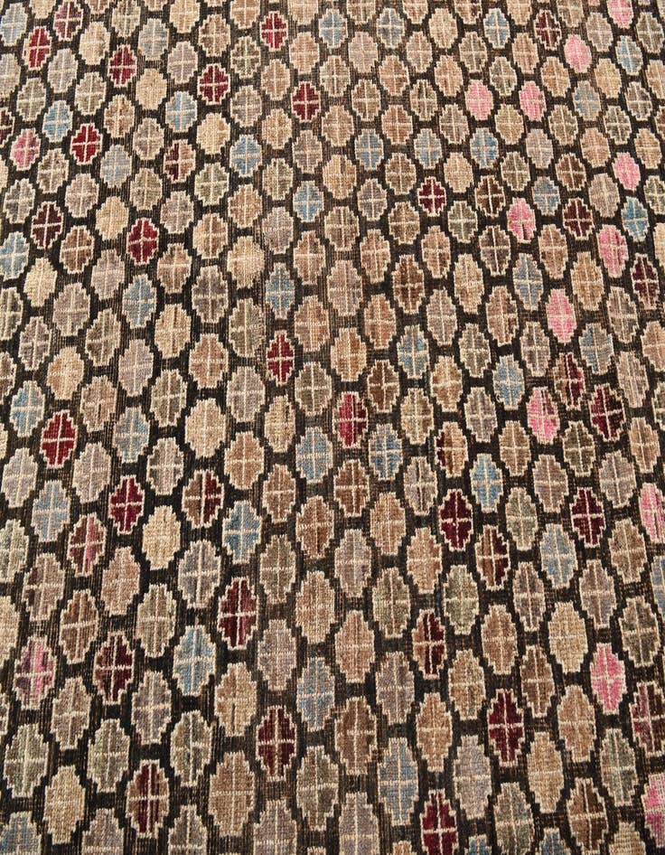 Detail image of  5' 10 x 8' 9  Hand Knotted Moroccan Wool Rug