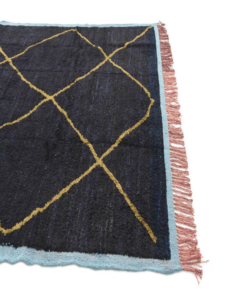 Detail image of  7' 8 x 10' 3  Hand Knotted Moroccan Wool Rug