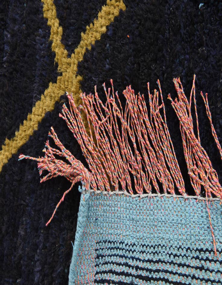 Detail image of  7' 8 x 10' 3  Hand Knotted Moroccan Wool Rug