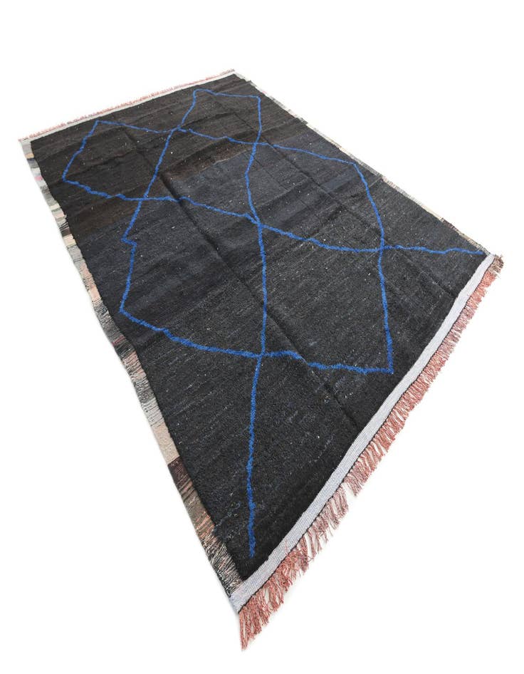 Detail image of  8' 8 x 11' 6  Hand Knotted Moroccan Wool Rug