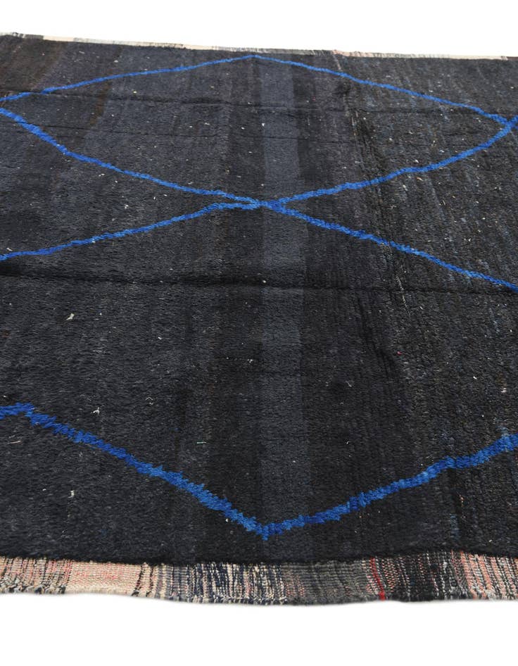 Detail image of  8' 8 x 11' 6  Hand Knotted Moroccan Wool Rug