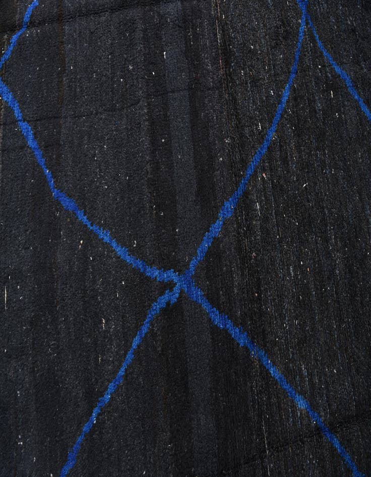 Detail image of  8' 8 x 11' 6  Hand Knotted Moroccan Wool Rug