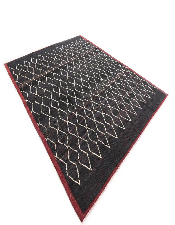 Detail image of  8' 6 x 10' 6  Hand Knotted Moroccan Wool Rug