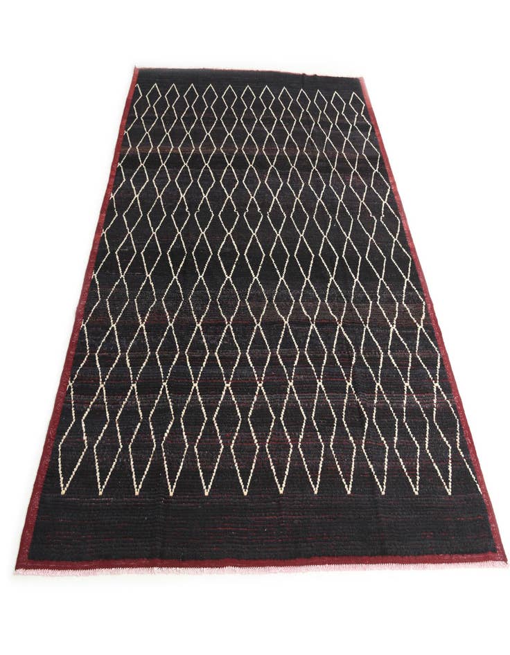 Detail image of  8' 6 x 10' 6  Hand Knotted Moroccan Wool Rug