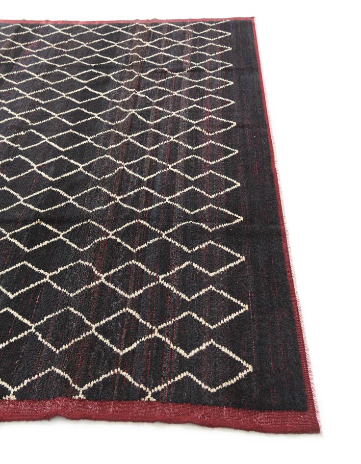 Detail image of  8' 6 x 10' 6  Hand Knotted Moroccan Wool Rug