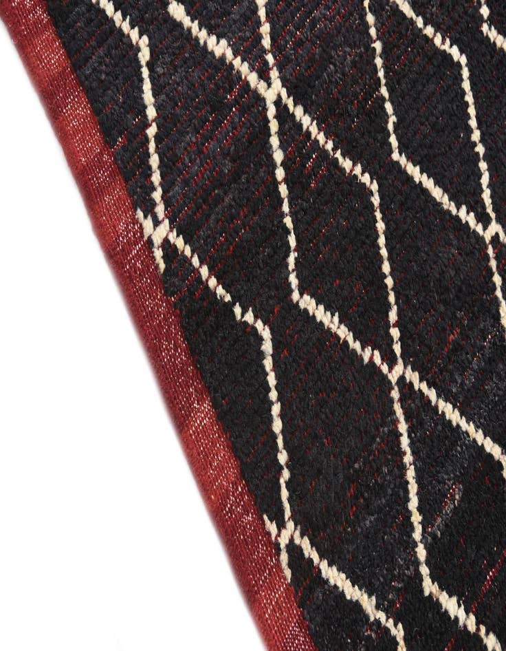 Detail image of  8' 6 x 10' 6  Hand Knotted Moroccan Wool Rug