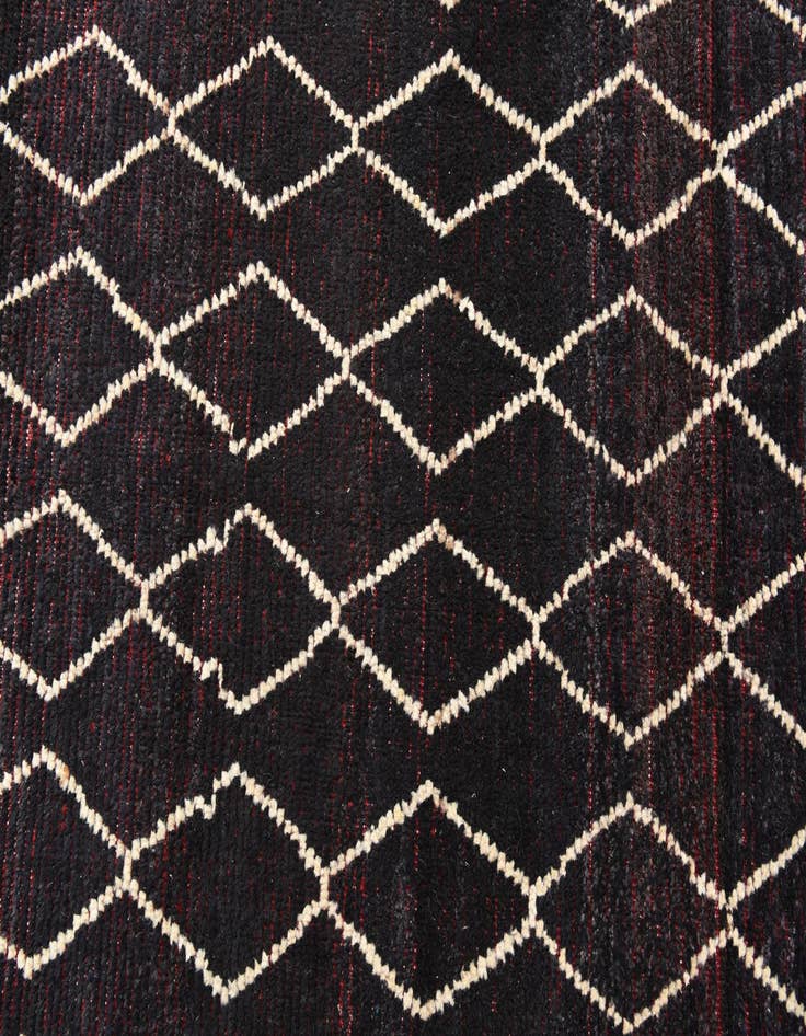 Detail image of  8' 6 x 10' 6  Hand Knotted Moroccan Wool Rug