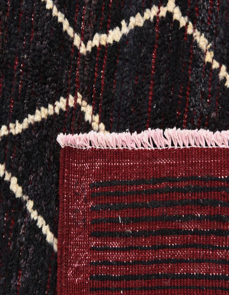 Detail image of  8' 6 x 10' 6  Hand Knotted Moroccan Wool Rug