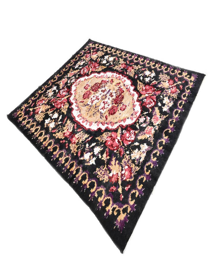 Detail image of  7' 9 x 9' 7  Hand Knotted Moroccan Wool Rug