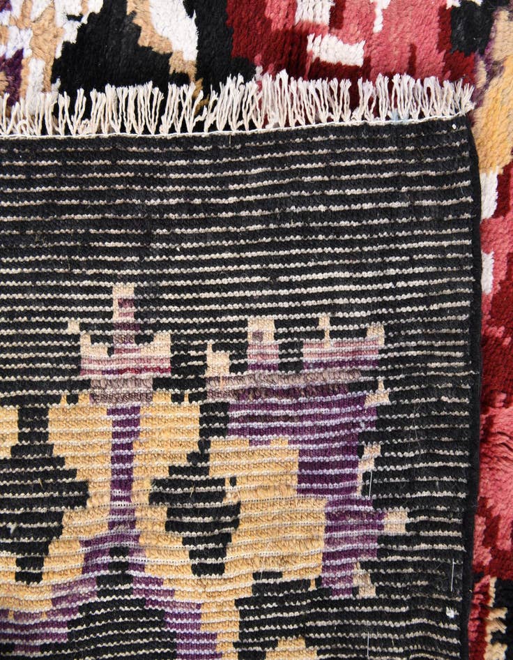 Detail image of  7' 9 x 9' 7  Hand Knotted Moroccan Wool Rug