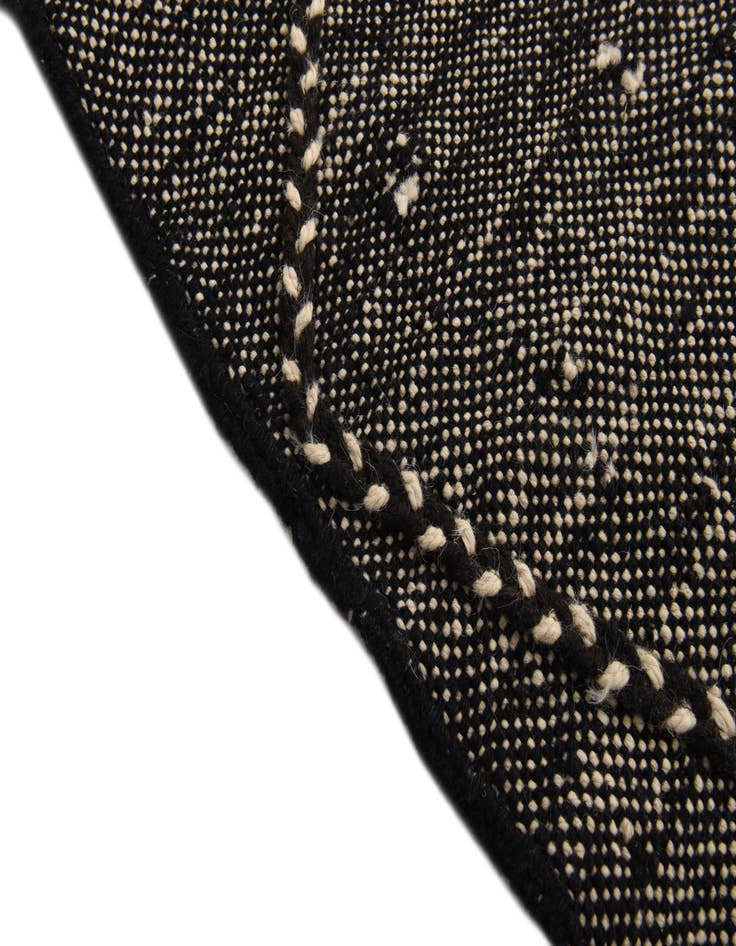 Detail image of  5' 7 x 8'  Hand Knotted Moroccan Wool Rug