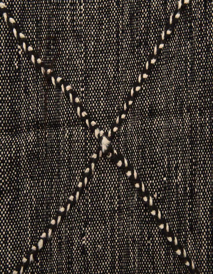 Detail image of  5' 7 x 8'  Hand Knotted Moroccan Wool Rug