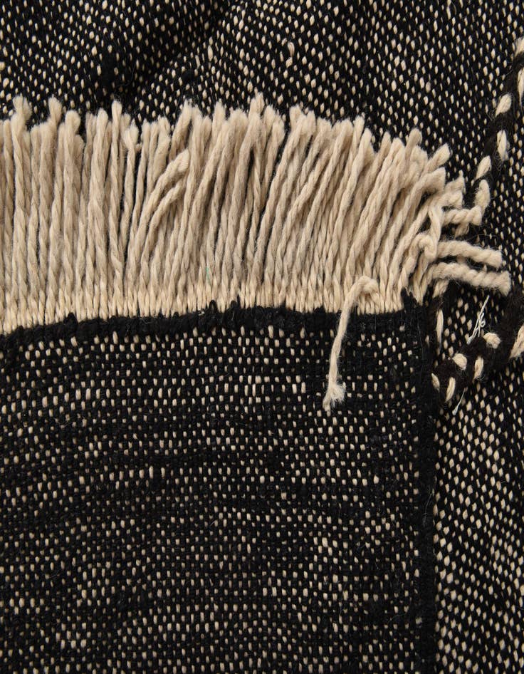 Detail image of  5' 7 x 8'  Hand Knotted Moroccan Wool Rug