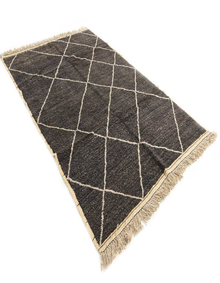 Detail image of  6' 2 x 9' 4  Hand Knotted Moroccan Wool Rug