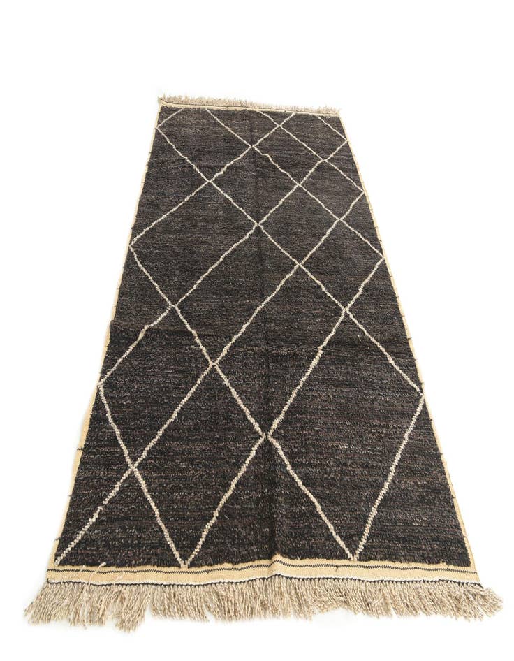 Detail image of  6' 2 x 9' 4  Hand Knotted Moroccan Wool Rug