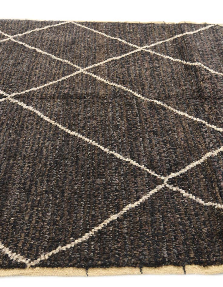 Detail image of  6' 2 x 9' 4  Hand Knotted Moroccan Wool Rug