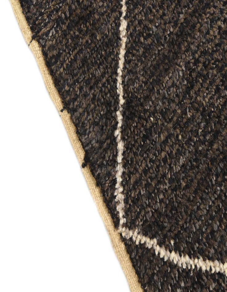 Detail image of  6' 2 x 9' 4  Hand Knotted Moroccan Wool Rug