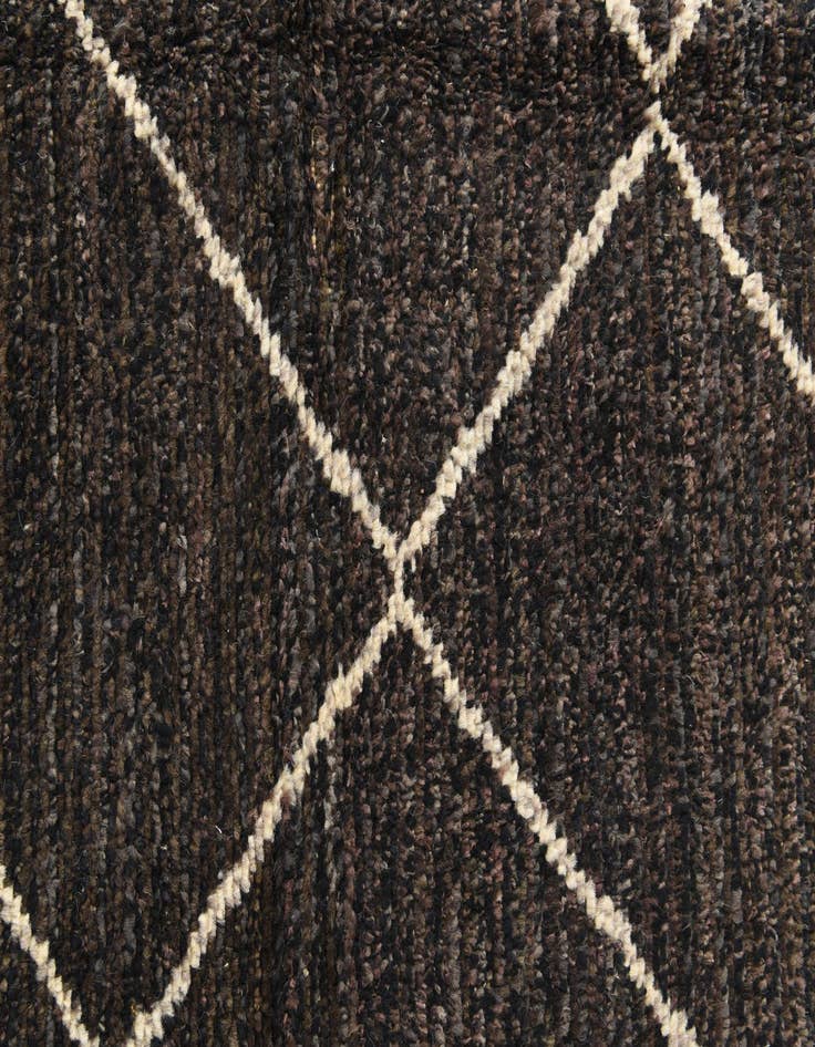 Detail image of  6' 2 x 9' 4  Hand Knotted Moroccan Wool Rug