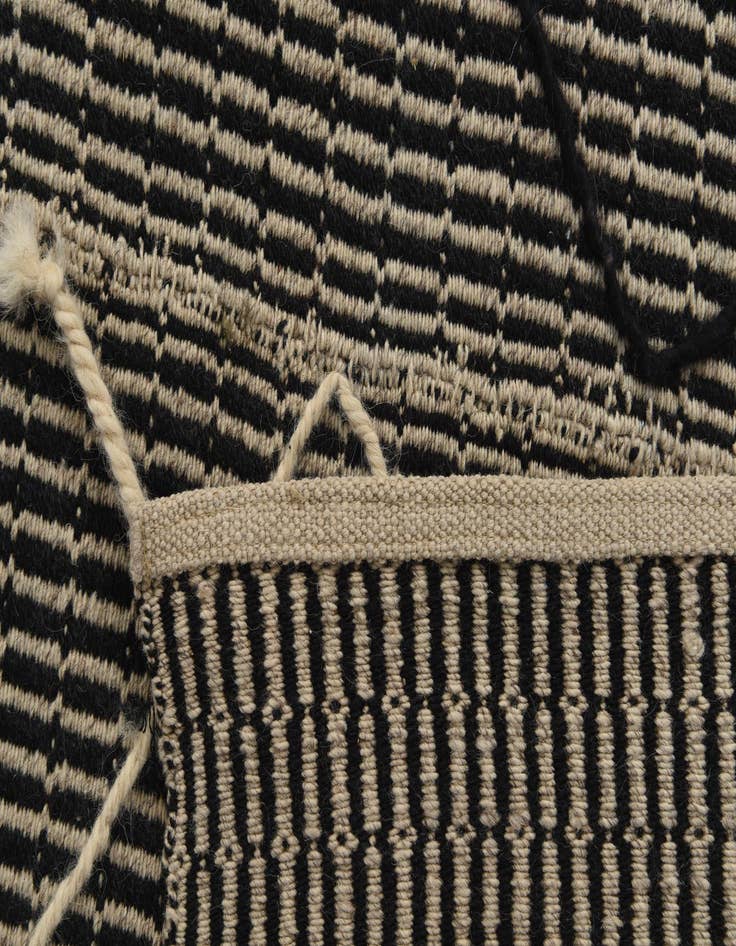 Detail image of  5' 9 x 8' 9  Hand Knotted Moroccan Wool Rug