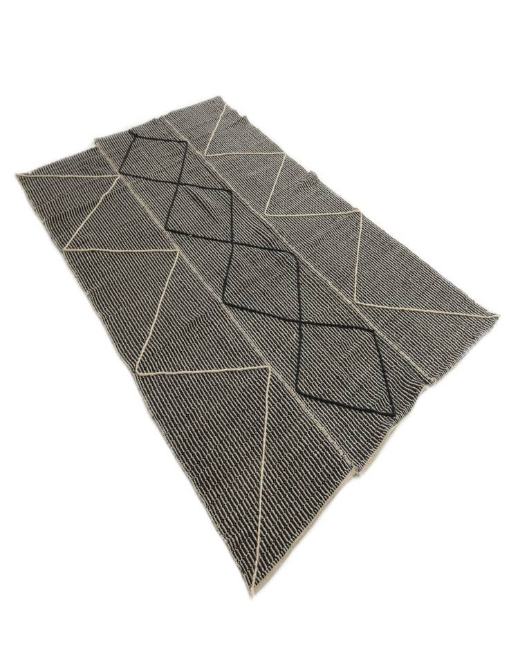 Detail image of  5' 9 x 8' 9  Hand Knotted Moroccan Wool Rug