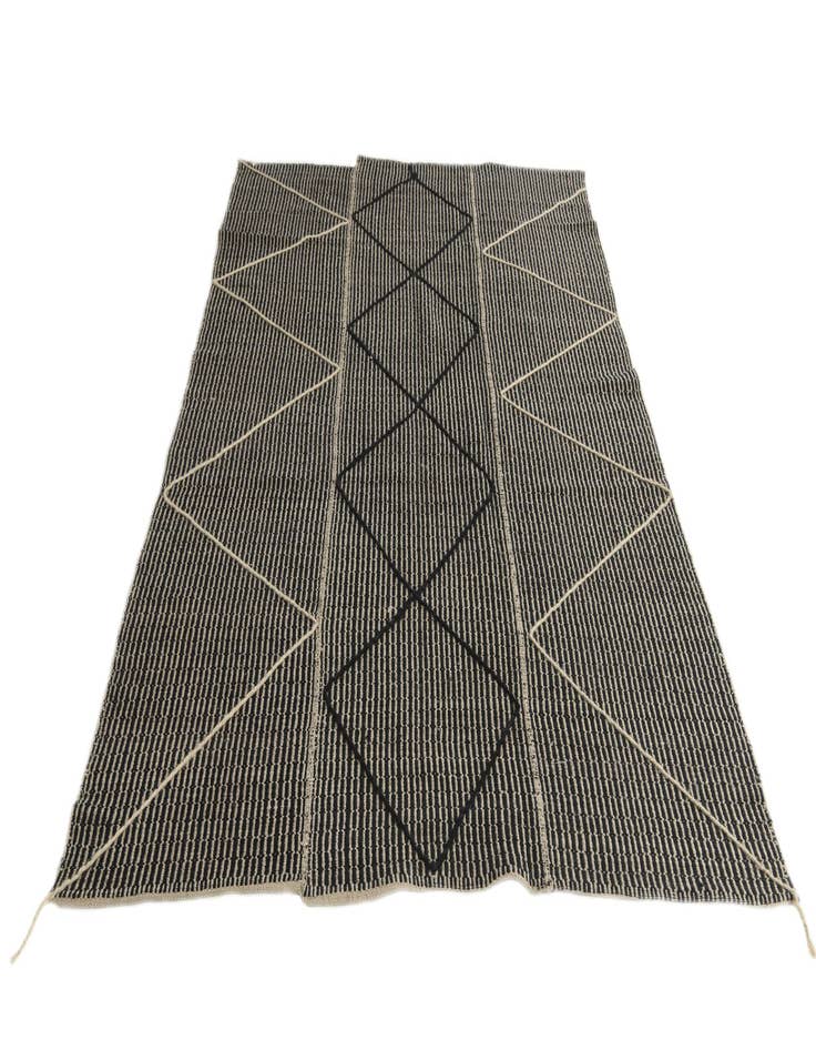 Detail image of  5' 9 x 8' 9  Hand Knotted Moroccan Wool Rug