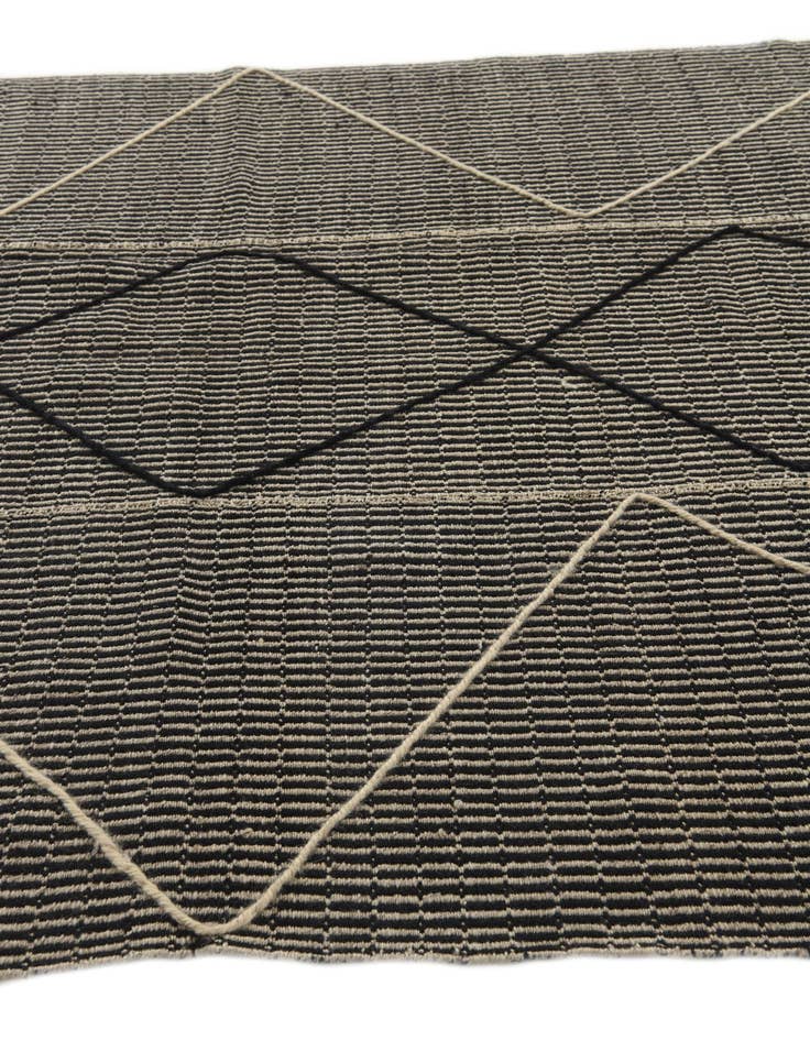 Detail image of  5' 9 x 8' 9  Hand Knotted Moroccan Wool Rug