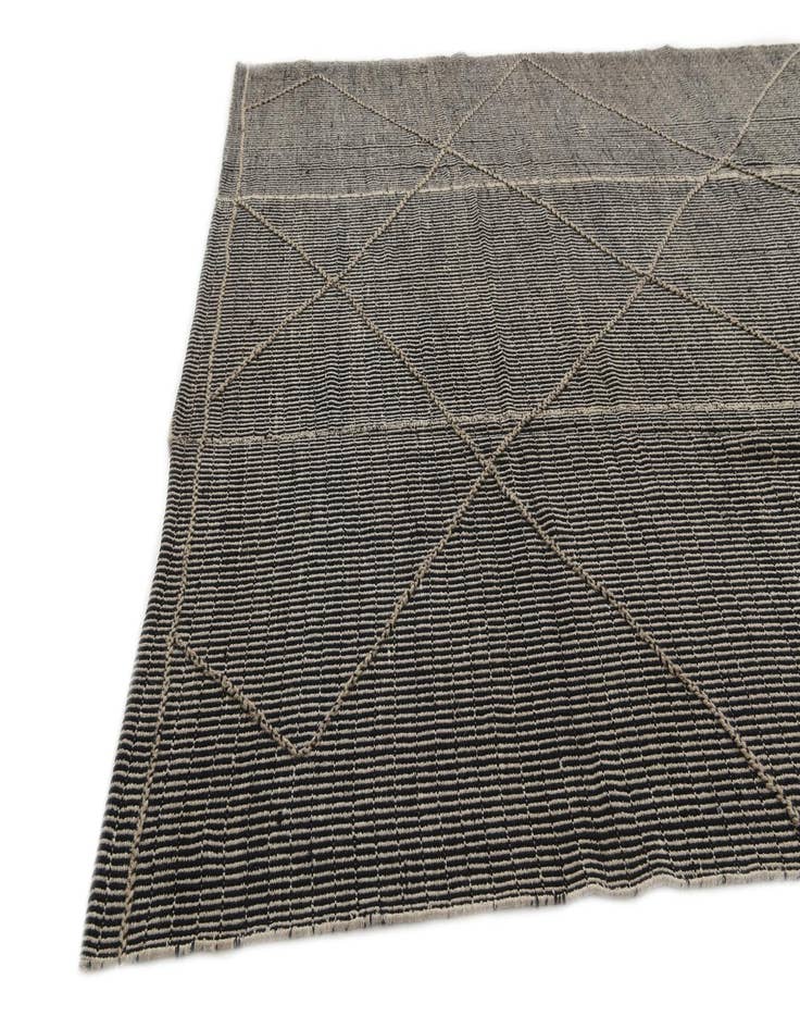 Detail image of  9' 8 x 14' 5  Hand Knotted Moroccan Wool Rug