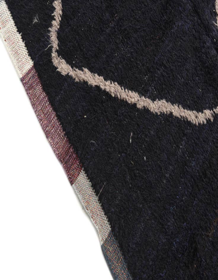 Detail image of  8' x 10'  Hand Knotted Moroccan Wool Rug