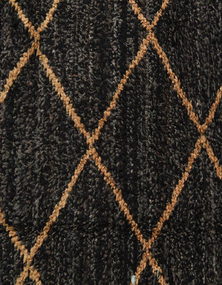 Detail image of  5' 2 x 8' 6  Hand Knotted Moroccan Wool Rug