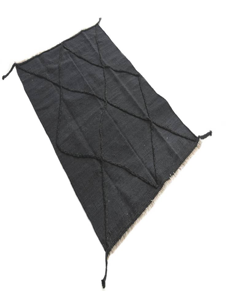 Detail image of  3' 6 x 5'  Hand Woven Moroccan Wool Rug